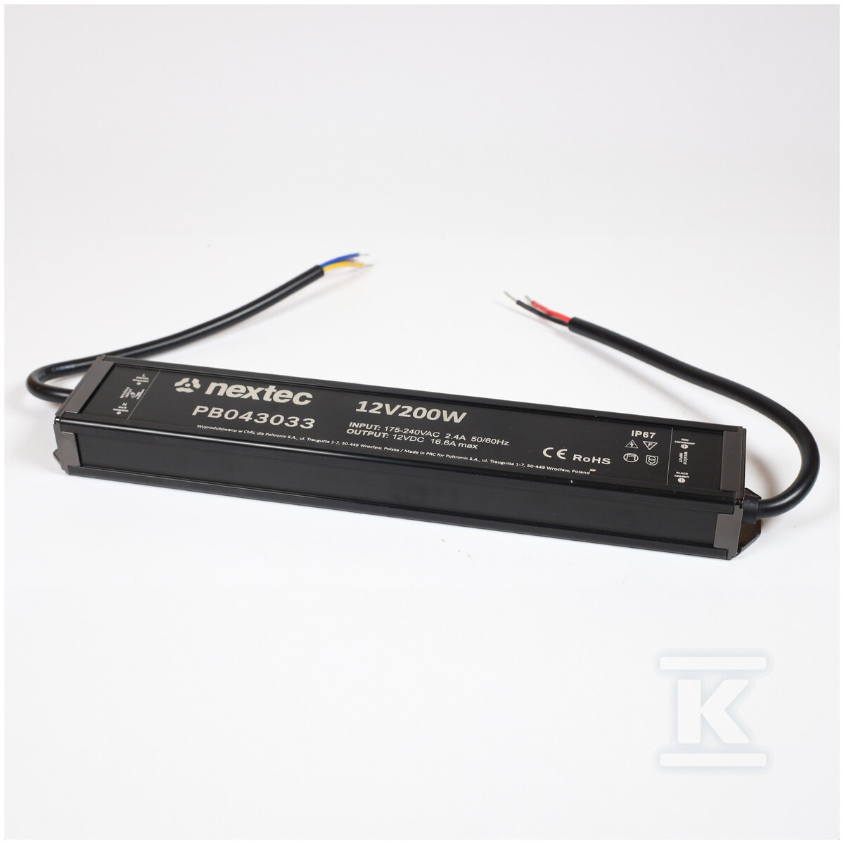 Waterproof power supply, LLG 12V / IP67 - PB043033